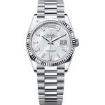 Rolex Day-Date 36 128236 (2025) - Wit wijzerplaat 36mm Platina (1/1)