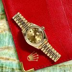 Rolex Lady-Datejust 69178G (1988) - Gold dial 26 mm Yellow Gold case (2/8)