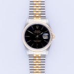 Rolex Datejust 36 16233 (1990) - Black dial 36 mm Gold/Steel case (3/8)