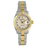 Rolex Lady-Datejust 69163 (1996) - Beige dial 26 mm Gold/Steel case (2/7)