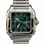 Cartier Santos WSSA0061 (2026) - Green dial 35 mm Steel case (1/1)