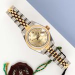 Rolex Lady-Datejust 69173 (1991) - Champagne dial 26 mm Gold/Steel case (1/8)