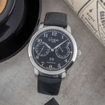 Glashütte Original Senator Observer 100-14-07-02-30 (Unknown (random serial)) - Black dial 44 mm Steel case (1/8)