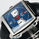 TAG Heuer Monaco Calibre 11 CAW211P (2025) - Blauw wijzerplaat 39mm Staal (5/8)
