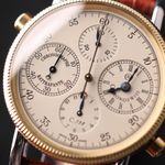 Chronoswiss Chronograph Rattrapante CH-7322 (1997) - Champagne dial 39 mm Gold/Steel case (5/6)