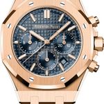 Audemars Piguet Royal Oak Chronograph 26715OR.OO.1356OR.01 (2024) - Blauw wijzerplaat 38mm Roségoud (1/1)