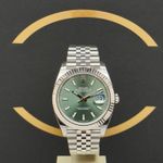 Rolex Datejust 41 126334 (2022) - Groen wijzerplaat 41mm Staal (1/7)
