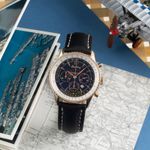 Breitling Montbrillant H41330 (2000) - Black dial 38 mm Rose Gold case (1/8)