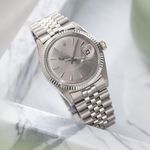 Rolex Datejust 1601/9 (1964) - Grey dial 36 mm White Gold case (1/8)