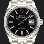 Rolex Datejust 36 126200 (2020) - Zwart wijzerplaat 36mm Staal (2/8)