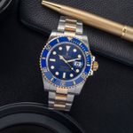 Rolex Submariner Date 116613LB (Onbekend (willekeurig serienummer)) - Blauw wijzerplaat 40mm Goud/Staal (1/8)