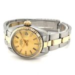 Rolex Oyster Perpetual Lady Date 6517 (1969) - Champagne dial 26 mm Gold/Steel case (6/8)