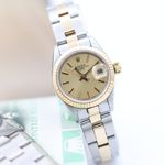 Rolex Lady-Datejust 69173 (Onbekend (willekeurig serienummer)) - Champagne wijzerplaat 26mm Goud/Staal (7/8)