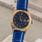 Rolex Lady-Datejust 6917 (1975) - Blauw wijzerplaat 26mm Geelgoud (1/8)