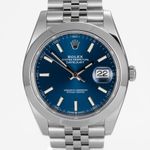 Rolex Datejust 41 126300 (Onbekend (willekeurig serienummer)) - Blauw wijzerplaat 41mm Staal (1/6)