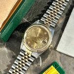 Rolex Datejust 36 16233 (1995) - Gold dial 36 mm Gold/Steel case (3/8)