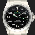 Rolex Air-King 126900 (2024) - Black dial 40 mm Steel case (2/8)