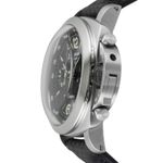 Panerai Luminor 1950 3 Days Chrono Flyback PAM00212 (Unknown (random serial)) - Black dial 44 mm Steel case (6/8)