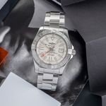 Breitling Avenger II GMT A3239011/G778 (Unknown (random serial)) - Silver dial 43 mm Steel case (1/8)