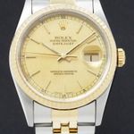 Rolex Datejust 36 16233 (1993) - Gold dial 36 mm Gold/Steel case (1/7)