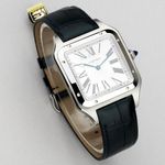Cartier Santos Dumont WSSA0032 (2026) - Zilver wijzerplaat 47mm Staal (2/8)