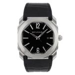 Bulgari Octo BGO 41 S (Onbekend (willekeurig serienummer)) - Zwart wijzerplaat 42mm Staal (1/7)