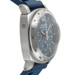 Panerai Luminor Chrono PAM00326 (2009) - Blauw wijzerplaat 44mm Titanium (7/8)