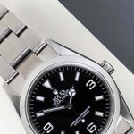 Rolex Explorer 114270 (2008) - Zwart wijzerplaat 36mm Staal (3/8)