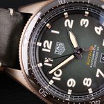 TAG Heuer Autavia WBE5190.FC8268 (2021) - Green dial 42 mm Bronze case (4/8)