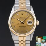 Rolex Datejust 36 16233 (1991) - 36 mm Gold/Steel case (1/8)