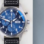 IWC Pilot Chronograph IW377714 (2020) - Blue dial 43 mm Steel case (5/8)
