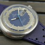 Omega Dynamic 166.108 (Onbekend (willekeurig serienummer)) - Blauw wijzerplaat 41mm Staal (3/16)