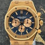 Audemars Piguet Royal Oak Chronograph 26331OR.OO.1220OR.01 (2018) - Blauw wijzerplaat 41mm Roségoud (6/8)