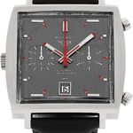 TAG Heuer Monaco 1133G (1969) - Grey dial 39 mm Steel case (2/5)