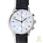 IWC Portuguese Chronograph IW371605 (2020) - Silver dial 41 mm Steel case (2/8)