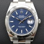 Rolex Datejust 41 126300 (2023) - Blauw wijzerplaat 48mm Staal (1/7)