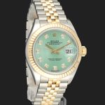 Rolex Lady-Datejust 279173 (2018) - Green dial 28 mm Gold/Steel case (4/8)