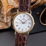 Omega Vintage 196.7500 (1989) - 33mm Geelgoud (3/8)