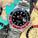 Rolex GMT-Master II 16710 (1995) - Zwart wijzerplaat 40mm Staal (1/8)