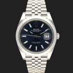 Rolex Datejust 41 126300 (2021) - Blue dial 41 mm Steel case (3/8)