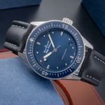 Blancpain Fifty Fathoms Bathyscaphe 5100-1140-O52A (Onbekend (willekeurig serienummer)) - Blauw wijzerplaat 39mm Staal (2/8)