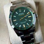 Rolex Milgauss 116400GV (2009) - Zwart wijzerplaat 40mm Staal (1/1)