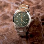 Rolex Milgauss 116400GV (Onbekend (willekeurig serienummer)) - Zwart wijzerplaat 40mm Staal (7/8)