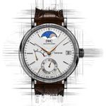IWC Portofino Hand-Wound IW516401 (2025) - Zilver wijzerplaat 45mm Staal (2/2)