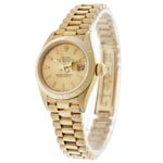 Rolex Lady-Datejust 69278 (1984) - Champagne dial 26 mm Yellow Gold case (2/6)