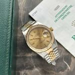 Rolex Datejust 36 16233 (1997) - Gold dial 36 mm Gold/Steel case (3/8)