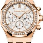 Audemars Piguet Royal Oak Chronograph 26715OR.ZZ.1356OR.01 (2024) - Silver dial 38 mm Rose Gold case (1/8)