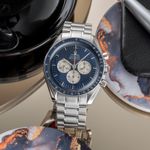 Omega Speedmaster Professional Moonwatch 3565.80.00 (Onbekend (willekeurig serienummer)) - Blauw wijzerplaat 42mm Staal (1/8)