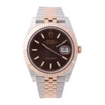 Rolex Datejust 41 126331 (2023) - Brown dial 41 mm Gold/Steel case (1/4)