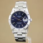 Rolex Oyster Perpetual Date 15210 (2003) - Blue dial 34 mm Steel case (2/8)